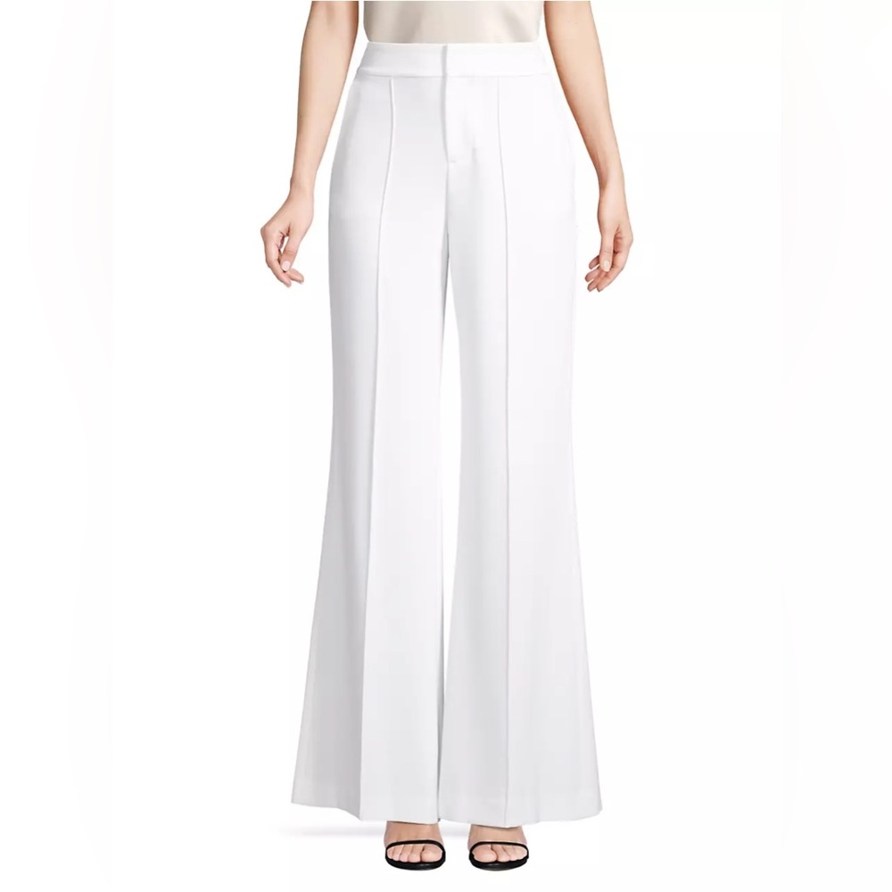 NWT Alice + Olivia Dylan High-Waist Wide-Leg Pants, Size 6 New w/Tag Retail $295